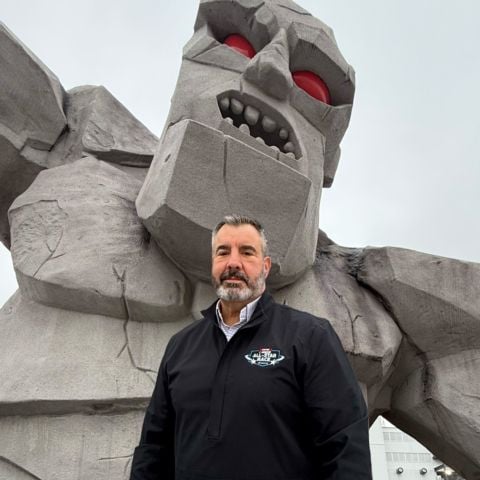 Dover Motor Speedway Vice President of Safety and Security, Jim Hosfelt, received the 2025 O. Bruton Smith Award