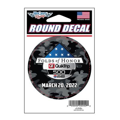 Folds of Honor QuikTrip 500 Decal