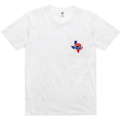 Race Flag Pocket Tee White